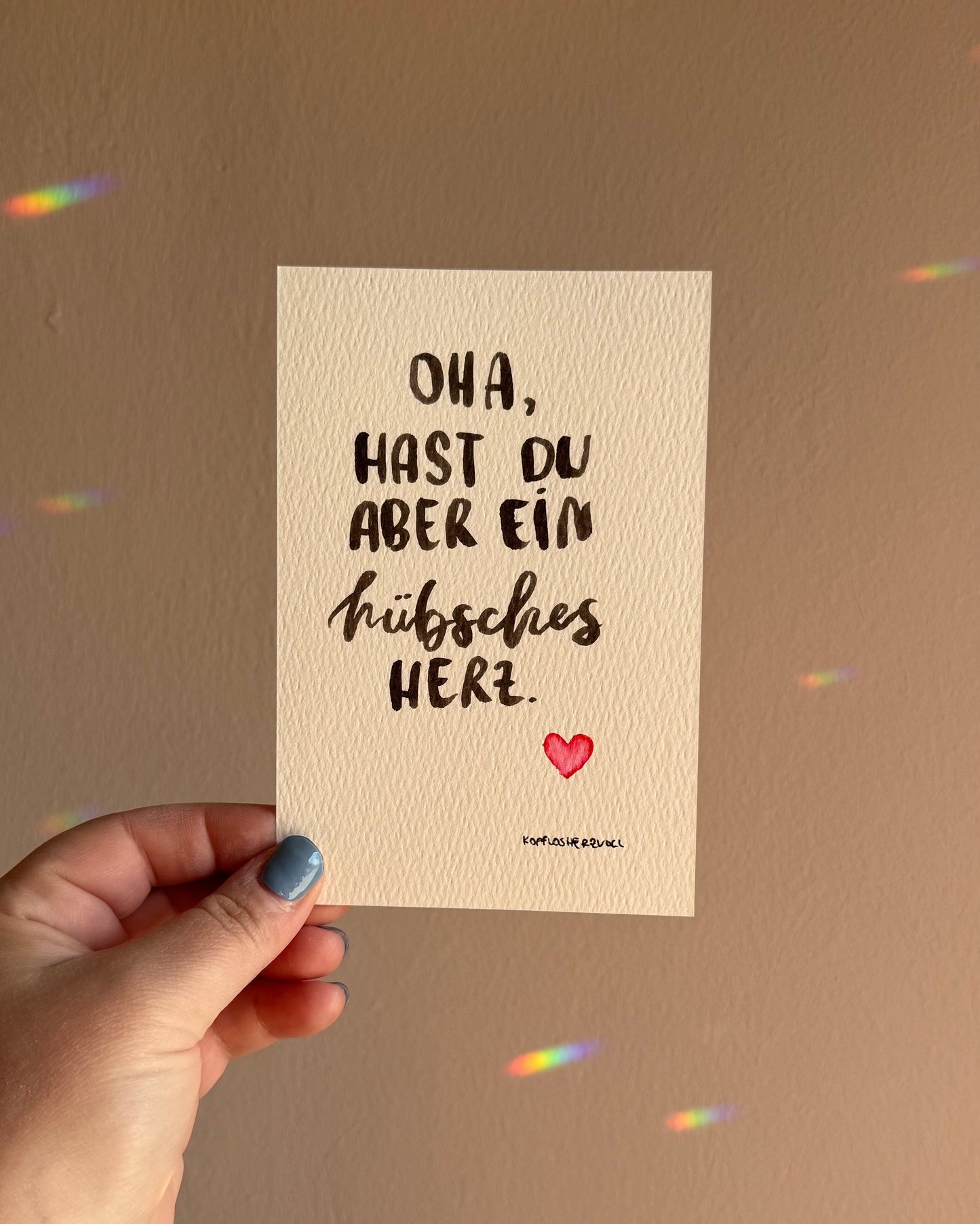 Unikat Karte „Hübsches Herz“